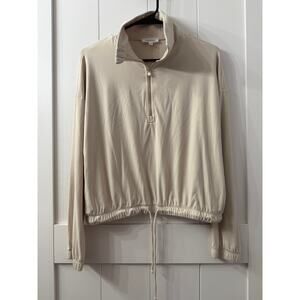 Haven Half zip pullover in bone cream size women’s Small